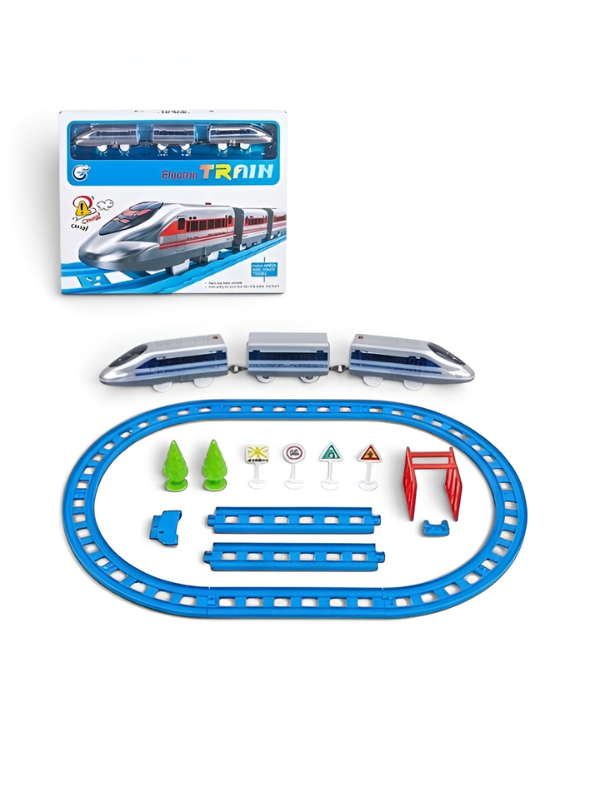 Battery Operated High-Speed Bullet Train Toy Set with Tracks TV7005.
