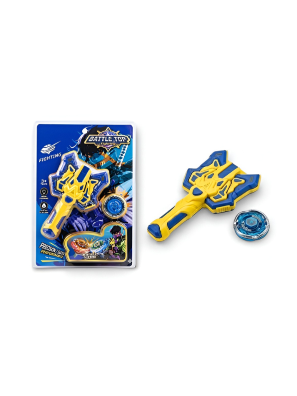 Battle Top Spinning Toy Set with Power Launcher Blue NX16579.