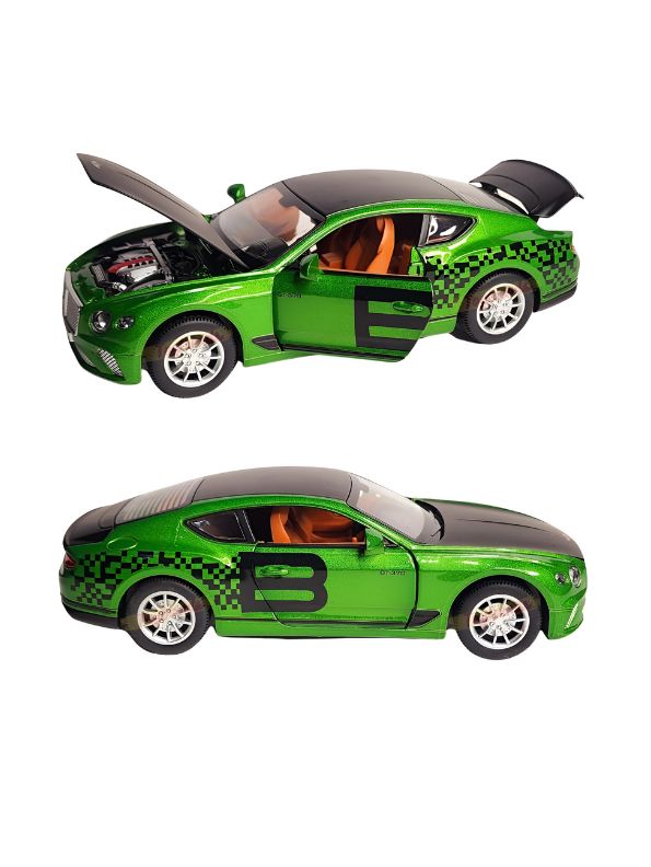 Green - Bentley Continental GT 370 Diecast Model – Perfect for Car Collectors & Enthusiasts - Scale 1:22 LMI14933.