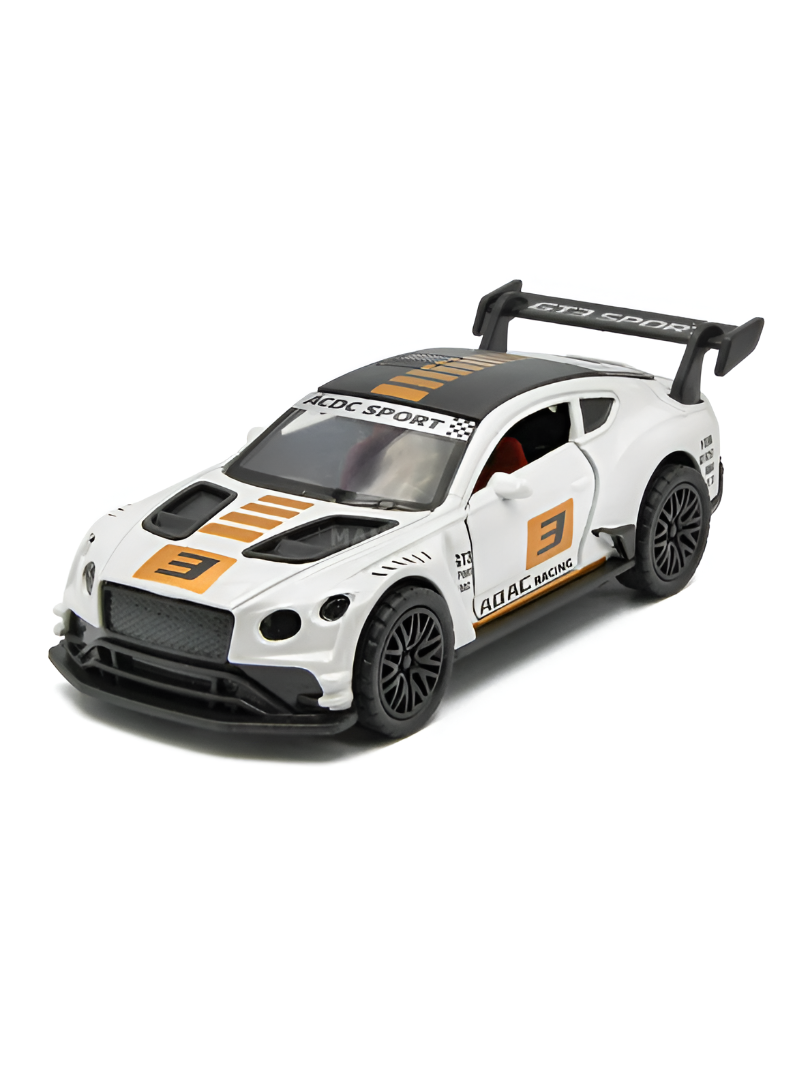 Bentley Continental GT3 Diecast Car – Alloy Model with Openable Doors and Pull-Back Action Scale 1:36 LMI13739.