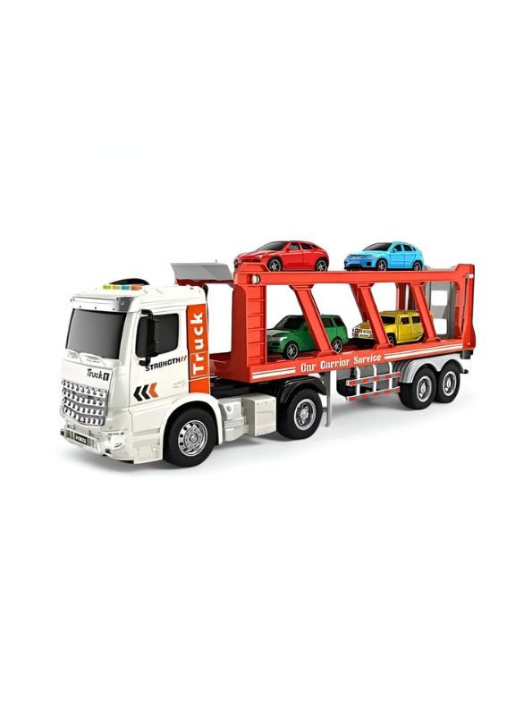 Bilayer Double Transportation Truck – 2-in-1 Carrier Car Toy for Kids | Sturdy & Fun Vehicle Playset LMI8193.