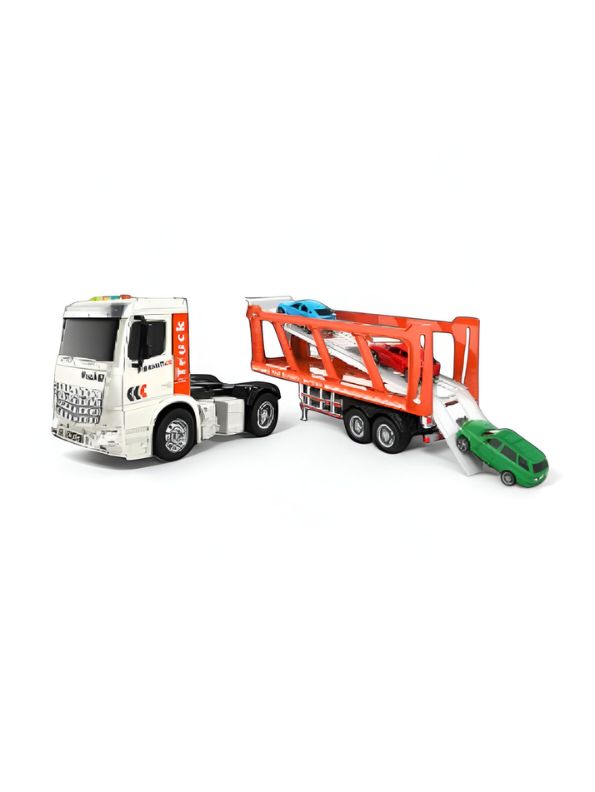 Bilayer Double Transportation Truck – 2-in-1 Carrier Car Toy for Kids | Sturdy & Fun Vehicle Playset LMI8193.