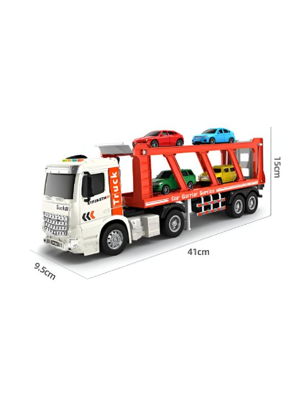 Bilayer Double Transportation Truck – 2-in-1 Carrier Car Toy for Kids | Sturdy & Fun Vehicle Playset LMI8193.