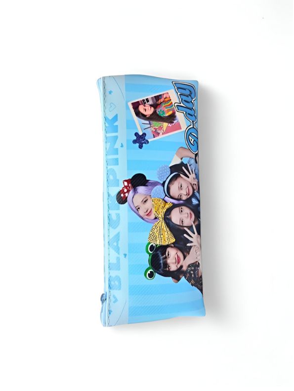 Blue - Blackpink Pouch – Blackpink Soft Pouch with Single Chain | Stylish & Lightweight Travel Pouch for Girls NOV6160.