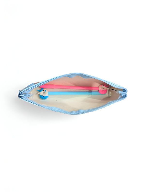 Blue - Blackpink Pouch – Blackpink Soft Pouch with Single Chain | Stylish & Lightweight Travel Pouch for Girls NOV6160.