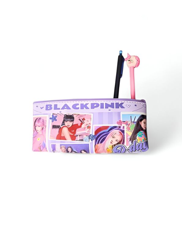 Lavender - Blackpink Pouch – Blackpink Soft Pouch with Single Chain | Stylish & Lightweight Travel Pouch for Girls NOV6160.