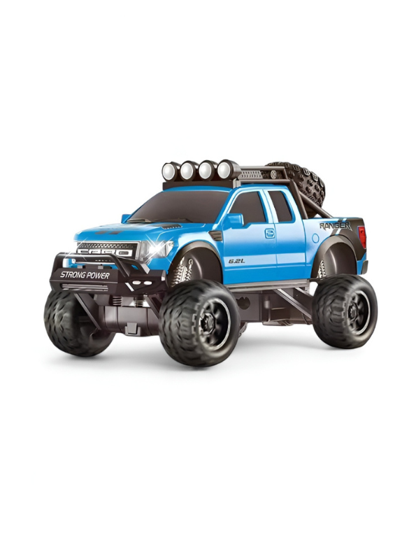 Blue Monster Truck Off-Road Ranger Pickup with LED Lights TV6201.