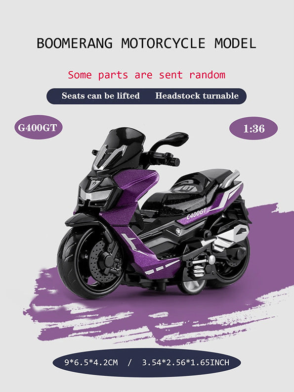 Boomerang Motorcycle Model G400 GT - Purple (NX.L-16) - Toyloft
