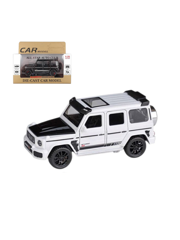 Brabus G-Wagon Diecast Model Car 1:35 Scale – Luxury SUV Collectible Toy White LMI15383.
