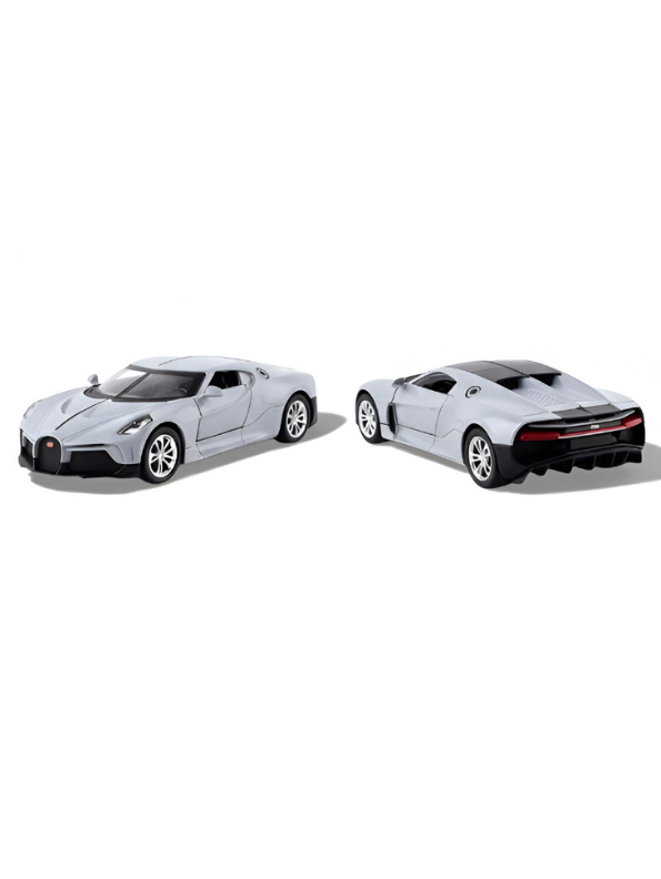 Bugatti La Voiture Noire Diecast Model Car 1:35 Scale Collectible Toy White LMI15655.