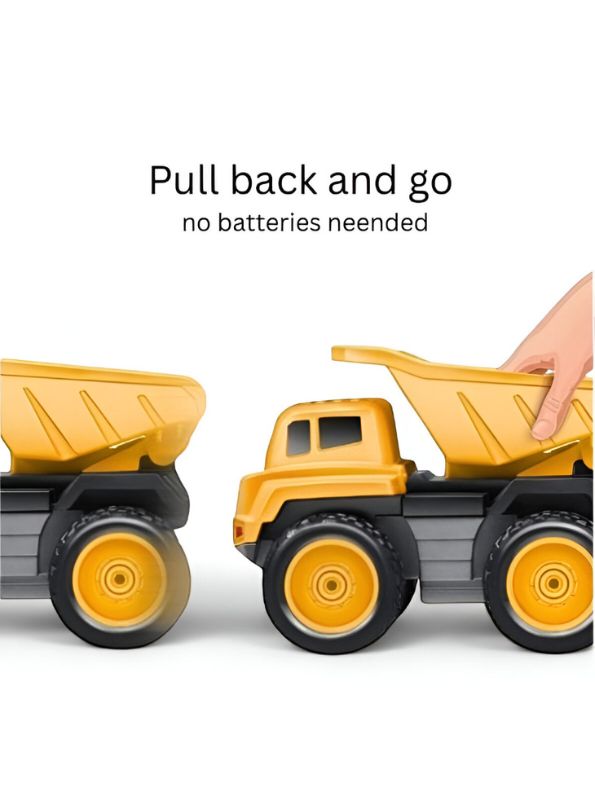 BuildPro – Engineering Construction Vehicle Set for Kids | Pack of 6 Pull-Back Trucks & JCBs for Creative Play & Learning LMI14063.
