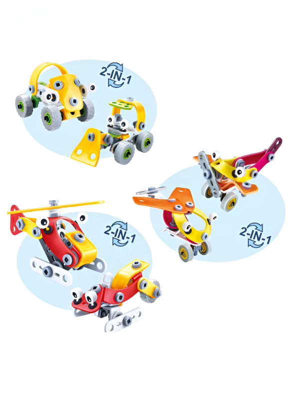 Build & Play – 178PCS Aircraft Bell Tower Construction Kit STEM Building Blocks Toy for Kids, Educational Assembly Playset NX13236.