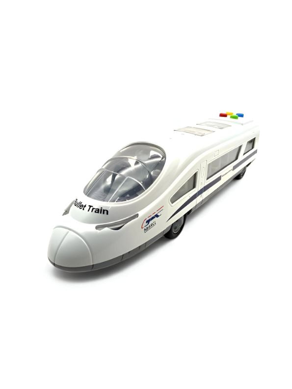 Bullet Train Toy – Train Toy with Lights, Music, Sound Effects & Friction Powered for Kids and Babies LMI12713.