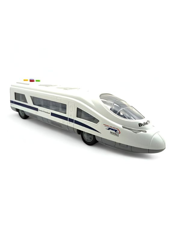 Bullet Train Toy – Train Toy with Lights, Music, Sound Effects & Friction Powered for Kids and Babies LMI12713.