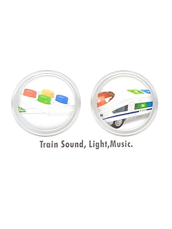 Bullet Train Toy – Train Toy with Lights, Music, Sound Effects & Friction Powered for Kids and Babies LMI12713.