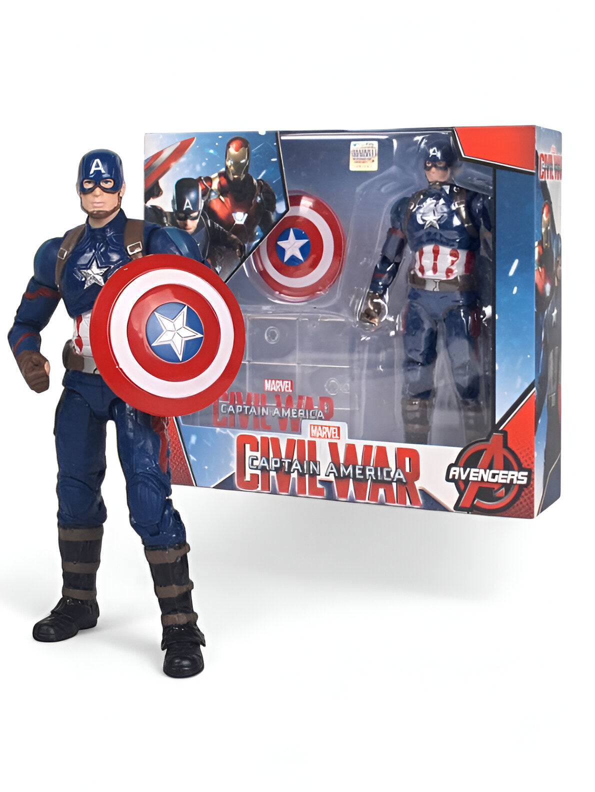 Captain America Superhero Action Figure Toy For Kids - Durable & Fun Play (TV-N-24)