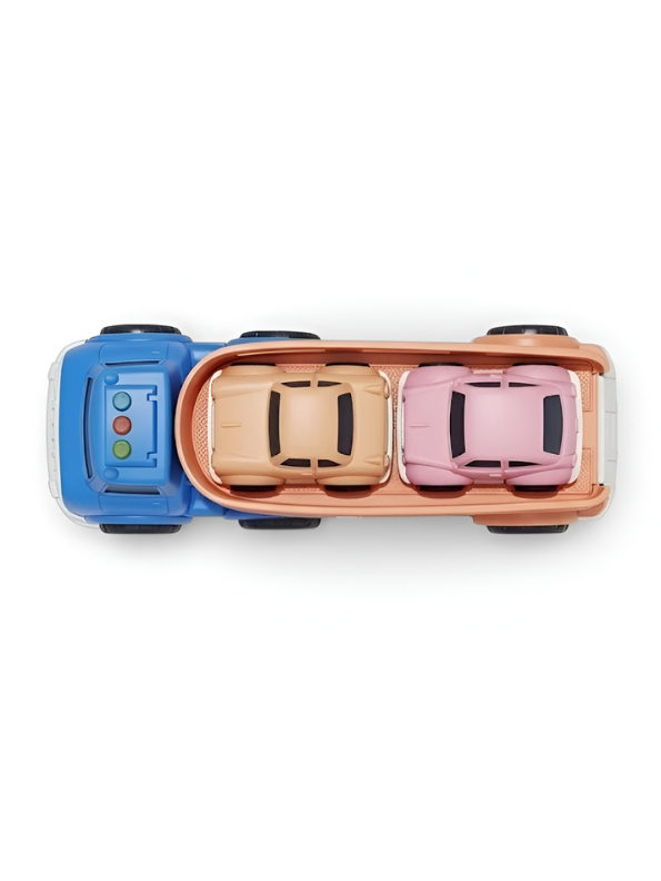 Car Transporter Truck Toy with 3 Mini Cars – Double Decker Carrier Playset NX16692.