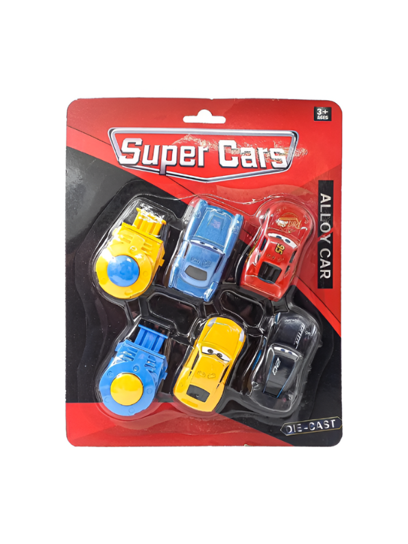 Cars Toy Set – Lightning McQueen & Friends with 2 Launchers for Kids Racing Car Playset.