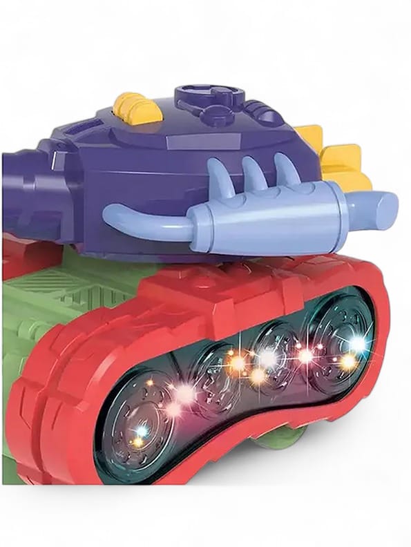 Cartoon Tank Toy For Kids With 3D Lights & Music - Fun & Interactive | MS-O-24 - Toyloft