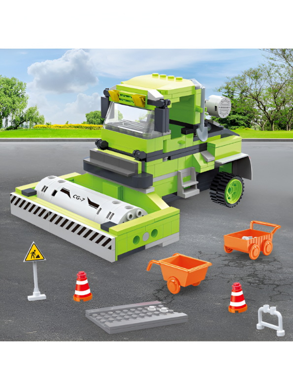 Cement Mixer Truck Building Block Toy Set – Educational Construction Vehicle Blocks for Kids, STEM Learning Toy Gift TV5089.