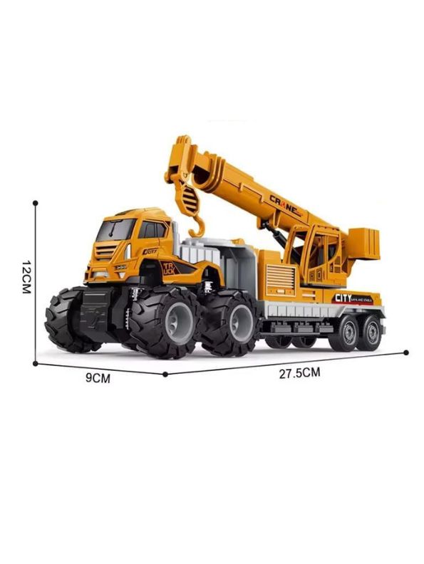 City Crane Construction Truck Toy – Realistic Heavy Duty Vehicle for Kids LMI12105.