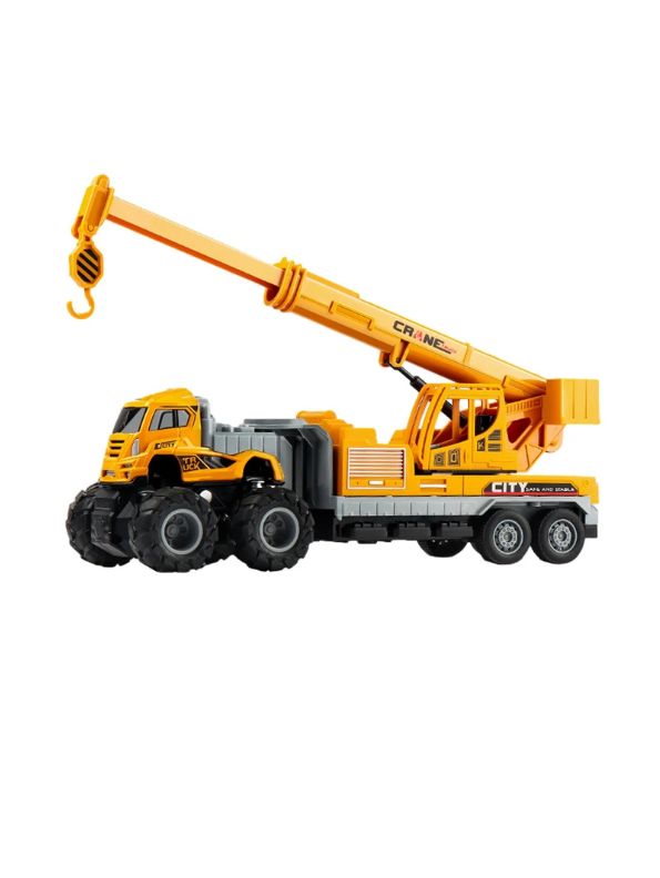 City Crane Construction Truck Toy – Realistic Heavy Duty Vehicle for Kids LMI12105.