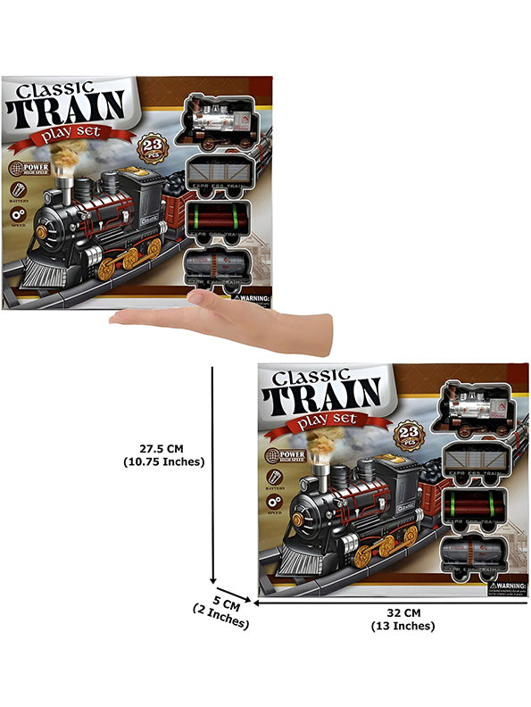 Classic Express Train Toy for Kids - Interactive Railway Play Set | TV-N-24