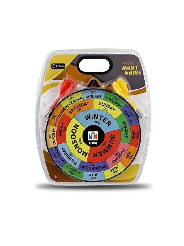 Colorful Magnetic Dart Board with Months & Seasons Learning LMI15167.