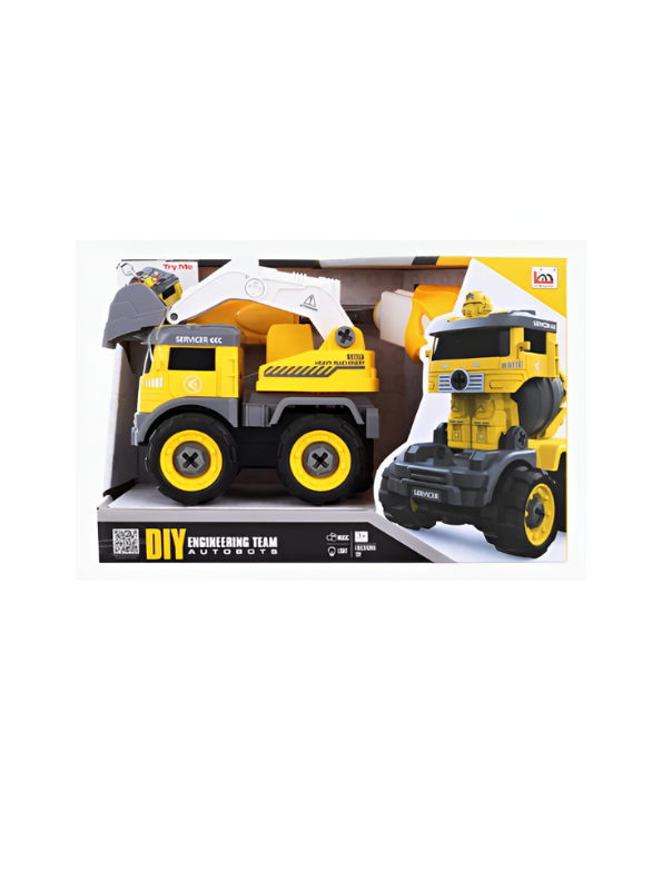 Construction Truck Kit – Educational STEM DIY Building Set with Screwdriver for Kids NX15588.