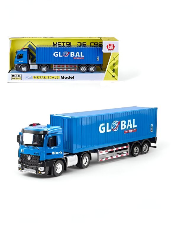 Container Transport Truck – Heavy-Duty Alloy Container Vehicle for Kids & Collectors LMI15074.