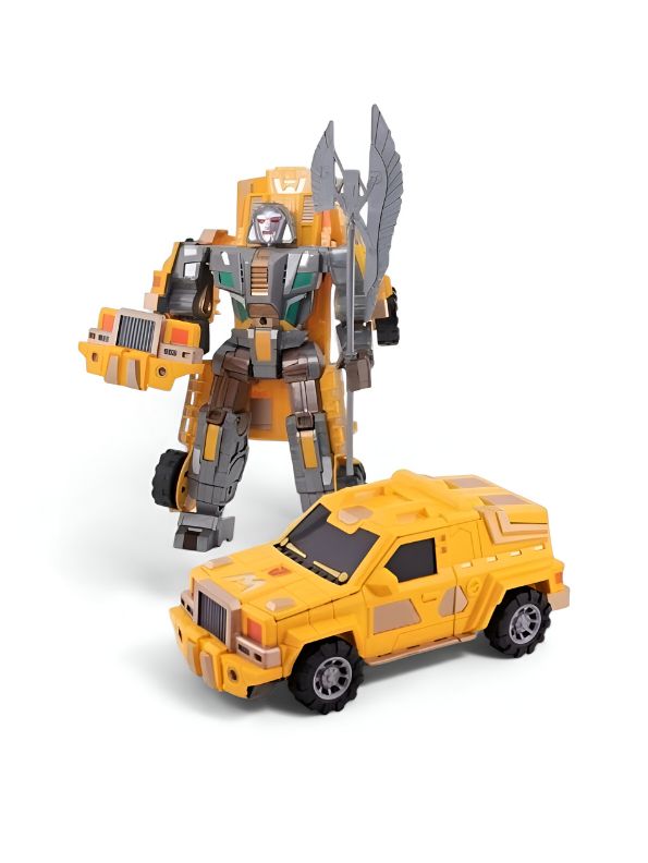 ConversionBot – Transformer Robot to Car Toy with Music for Kids | Fun Game Toy with Lights, Sounds, Realistic Design & Easy Conversion LMI15039.