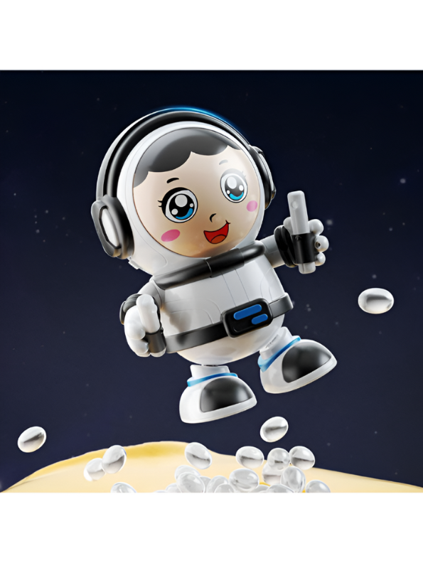 Cool Dancing Astronaut Robot Toy – 360° Spinning Space Robot Toy for Kids with Music & LED Lights LMI15725.