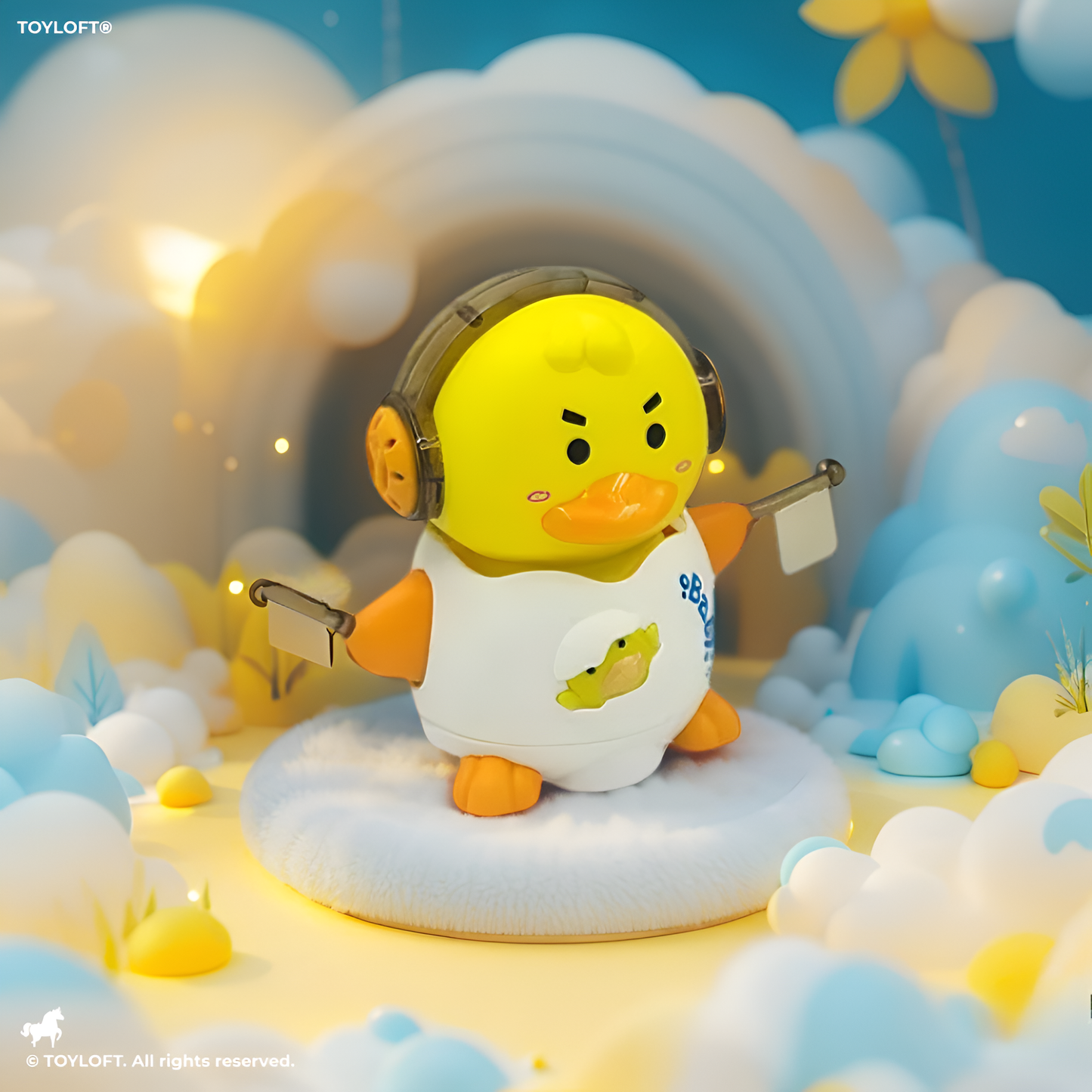 Walking Duck Toy For Kids - White (MS-S-24)