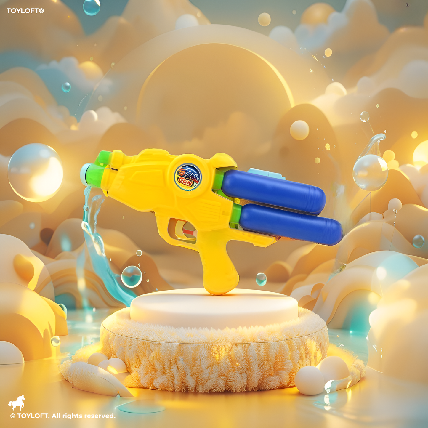 PumpPro – 300ml Water Pichkari Toy | Easy Pump Action Long-Range Water Gun for Kids’ Summer & Holi Fun Yellow LMI14330.