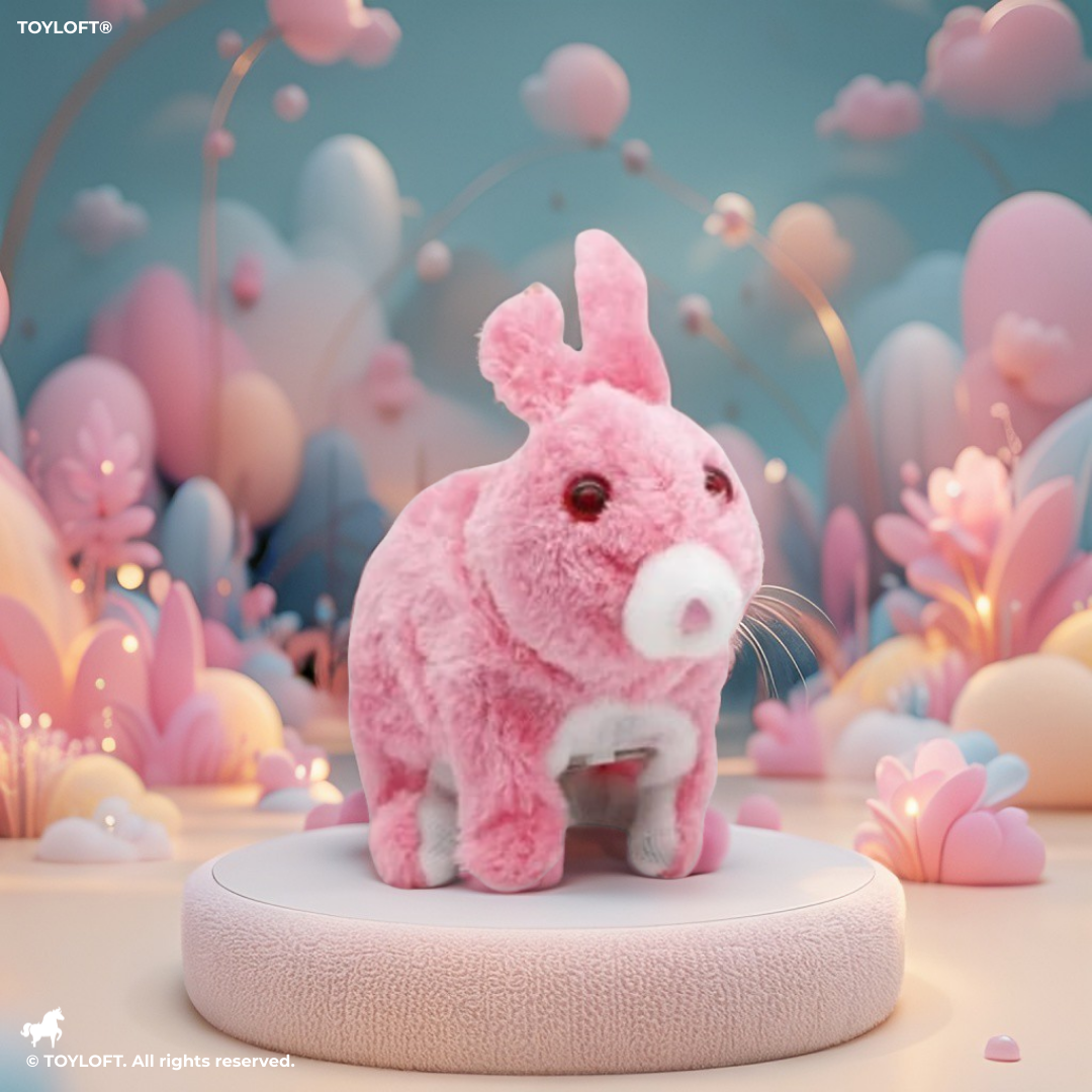 Waking Rabbit Toy - Soft & Adorable pink Plush Bunny for Kids | MS-S-24