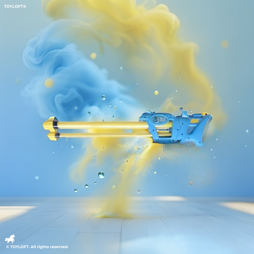 Blue Max-Blast Streamer Professional Pump-Action Water Cannon | 350ml Ultimate High-Power Summer Water Blaster for Kids & Adults LMI15848