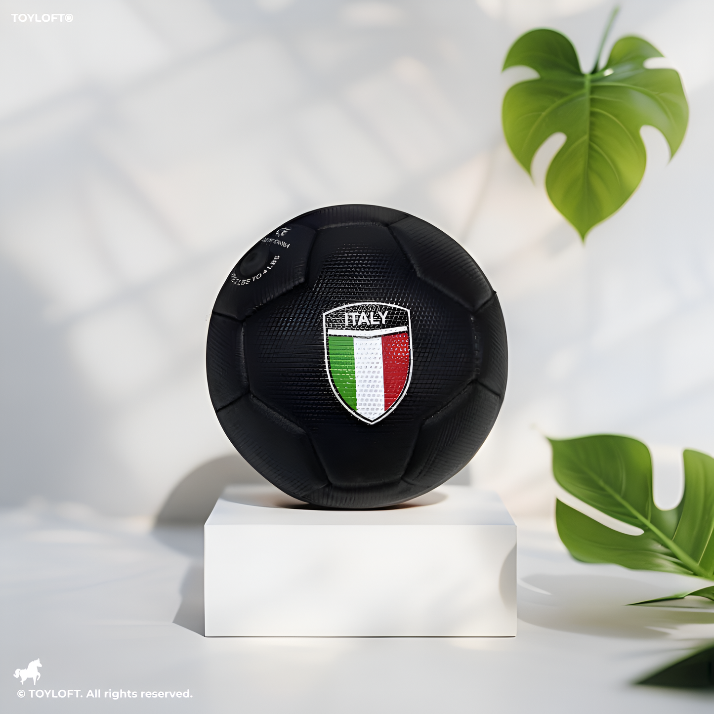 Italy Soccer Ball – Italian National Team Crest Official Training Football LMI13142.