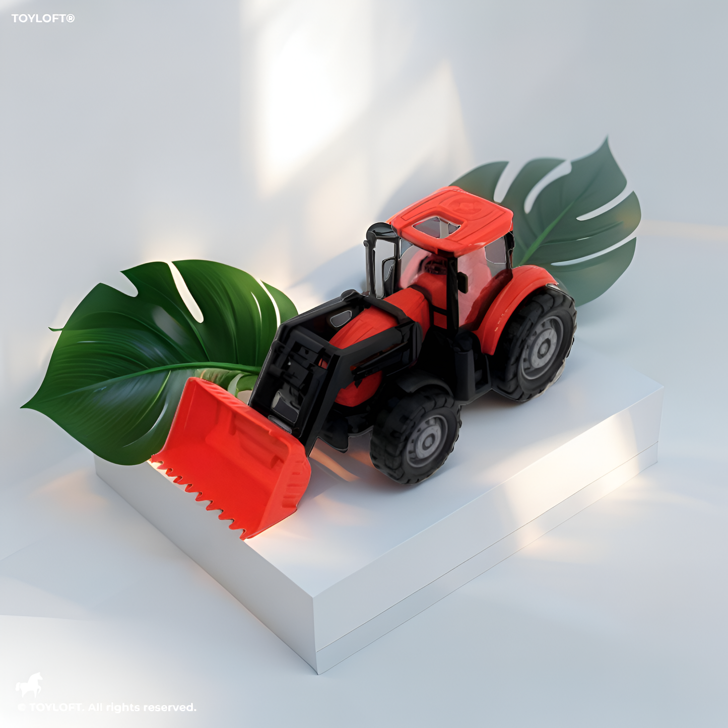 JCB Excavator Construction Toy for Kids with Movable Arm Red LMI15488.