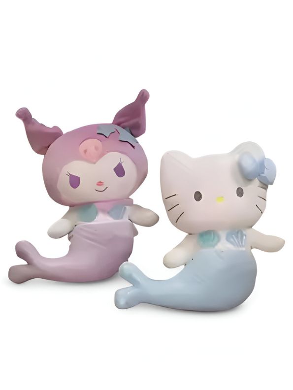 Blue - Sanrio Kuromi Mermaid Soft Toy – Adorable Kawaii Pillow, Cozy Room Decoration & Anime Collectible Gift 10 inch - MS13986