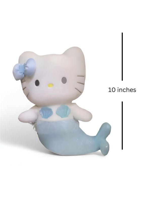 Blue - Sanrio Kuromi Mermaid Soft Toy – Adorable Kawaii Pillow, Cozy Room Decoration & Anime Collectible Gift 10 inch - MS13986