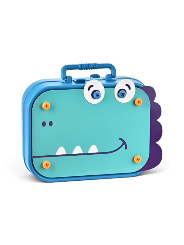 Creative Dinosaur Building Toy for Kids: STEM Construction Kit with Electric Drill & Storage Case – Educational DIY Learning Playset TV7368