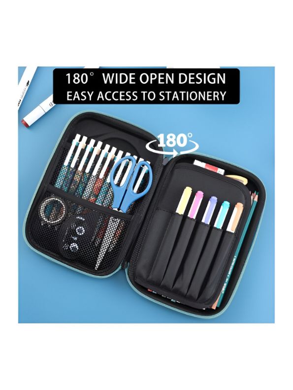 Crocster – Crocodile Face Pencil Pouch for Kids | Single Chain Case | Fun Animal Design for Colour Pens & Stationery NOV8556.