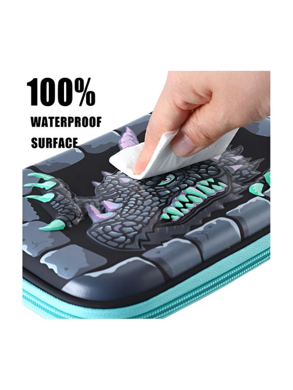 Crocster – Crocodile Face Pencil Pouch for Kids | Single Chain Case | Fun Animal Design for Colour Pens & Stationery NOV8556.