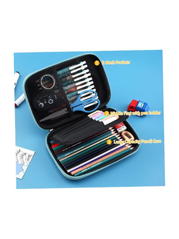 Crocster – Crocodile Face Pencil Pouch for Kids | Single Chain Case | Fun Animal Design for Colour Pens & Stationery NOV8556.