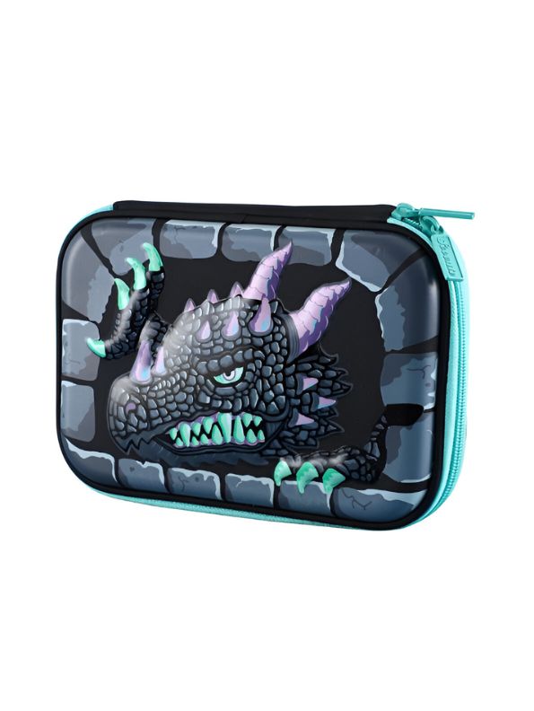 Crocster – Crocodile Face Pencil Pouch for Kids | Single Chain Case | Fun Animal Design for Colour Pens & Stationery NOV8556.