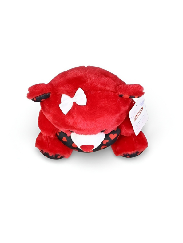 Cute 21cm Plush Stuffed Teddy with Red & Black Heart Red ST16170.
