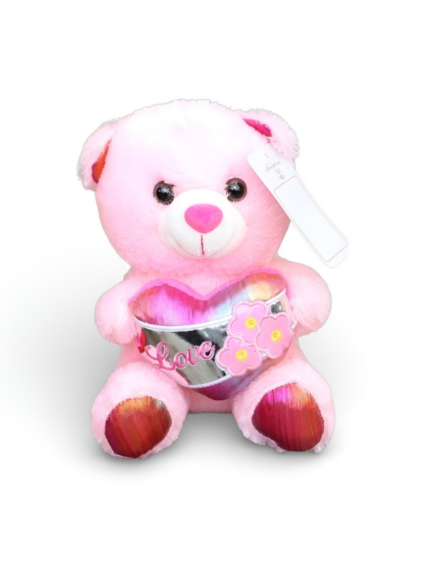 Cute 21 cm Teddy Bear with Metallic “Love” Heart ST16172.