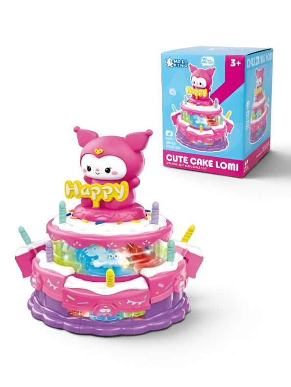 Cute Cake Lomi Musical Rotating Toy with Lights and Music (Ages 3+) TV7274