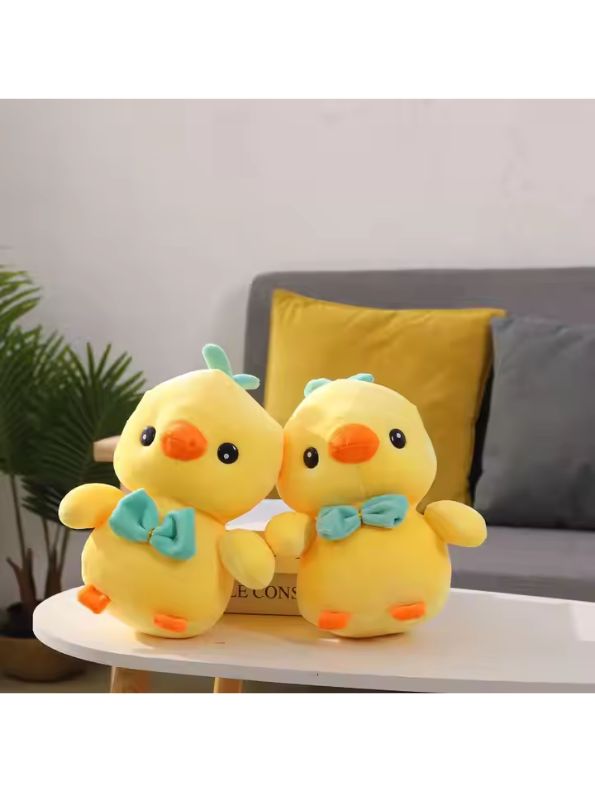 Green - Cute Duck Soft Toy with Bow – Plush & Huggable Gift for Kids 7 inch - MS14601.