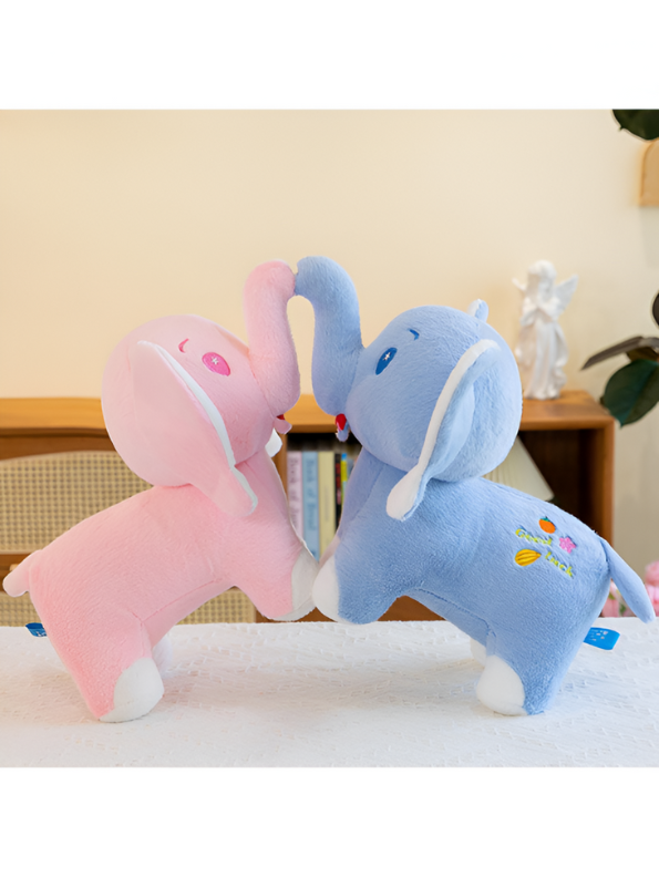 Pink - Cute Elephant Soft Toy - 10-inch Plush Stuffed Animal for Kids LMI14151.